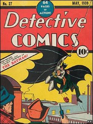 Capa da primeira revista com Batman