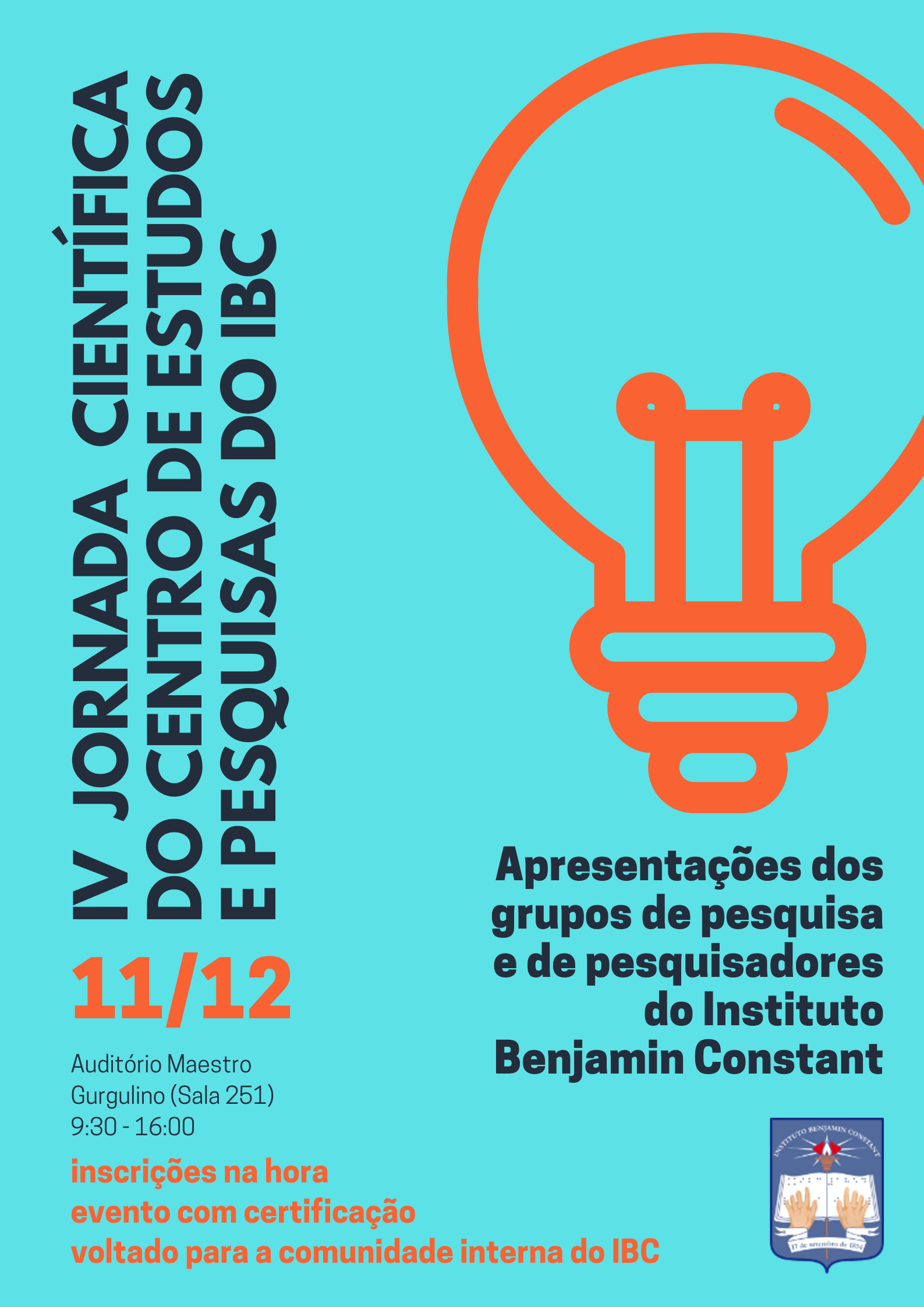 Cartaz de divulgação da IV Jornada Científica do CEPEQ