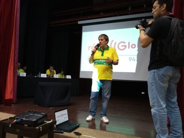O narrador esportivo Luís Penido, da Rádio Globo